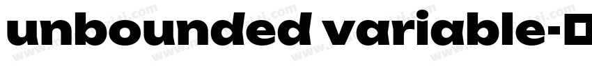 unbounded variable字体转换